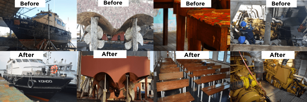 Dry Docking and Repairs of Labour Launch "Aida Kondo" for Tanga Port